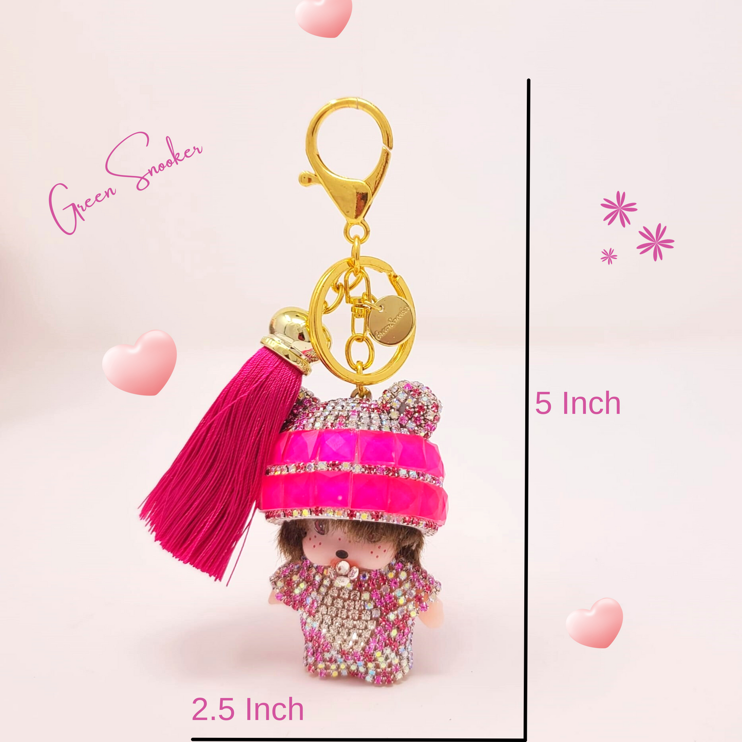 Keychain, Cute Monchichi Tassel, bag pendant