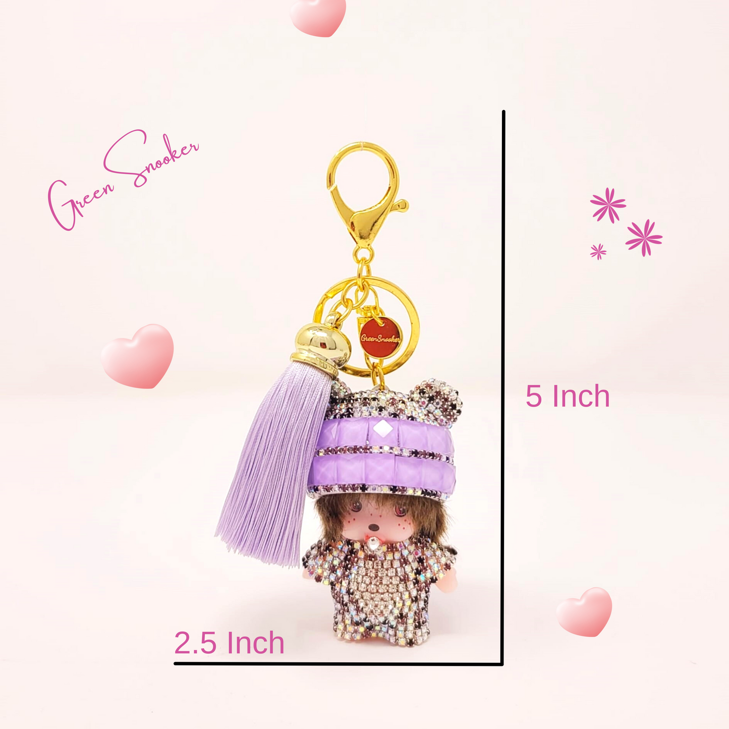 Keychain, Cute Monchichi Tassel, bag pendant