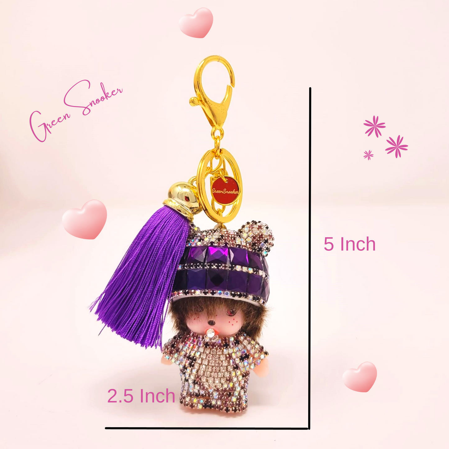 Keychain, Cute Monchichi Tassel, bag pendant