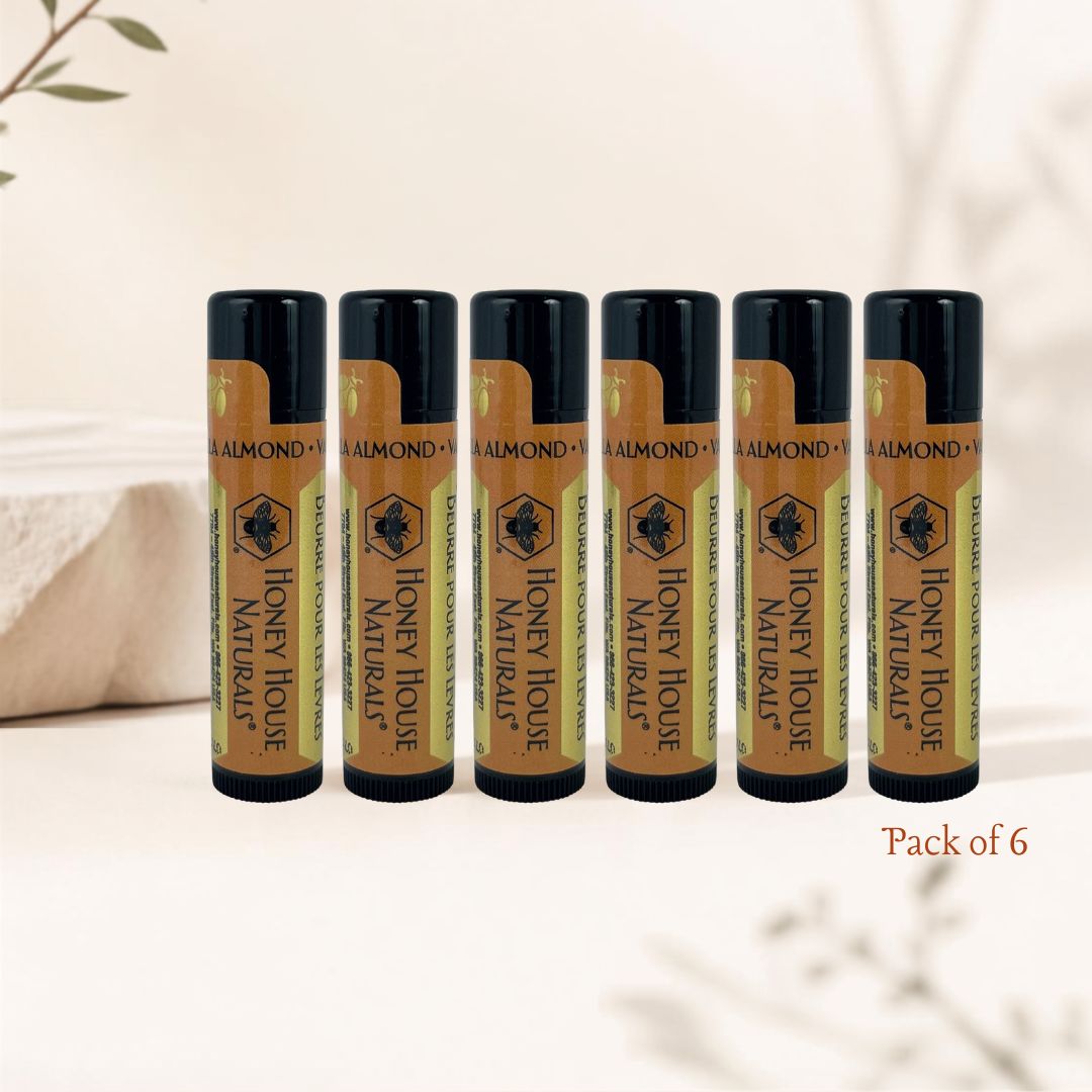 Honey House Naturals, Lip Butter Tube. Pack of 6