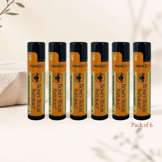 Honey House Naturals, Lip Butter Tube. Pack of 6