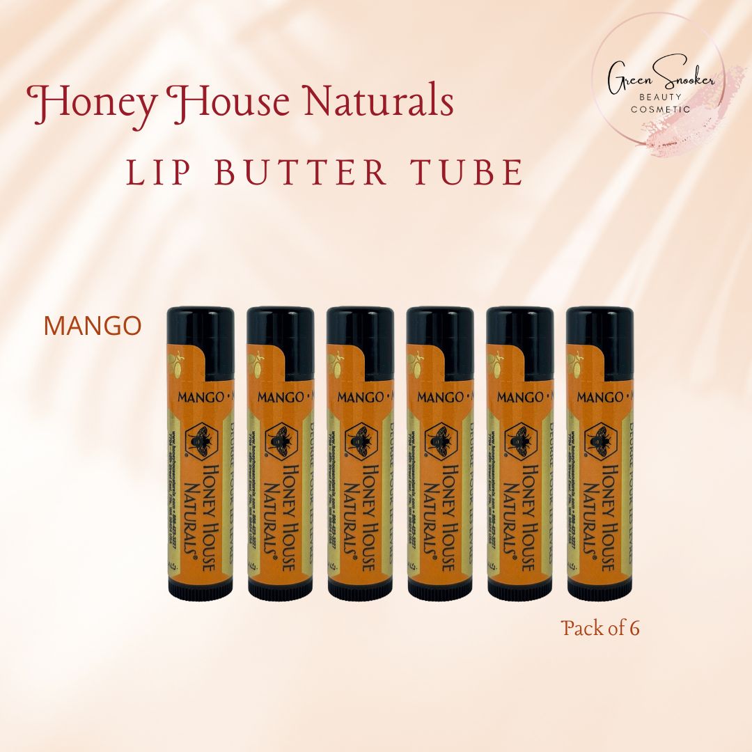 Honey House Naturals, Lip Butter Tube. Pack of 6