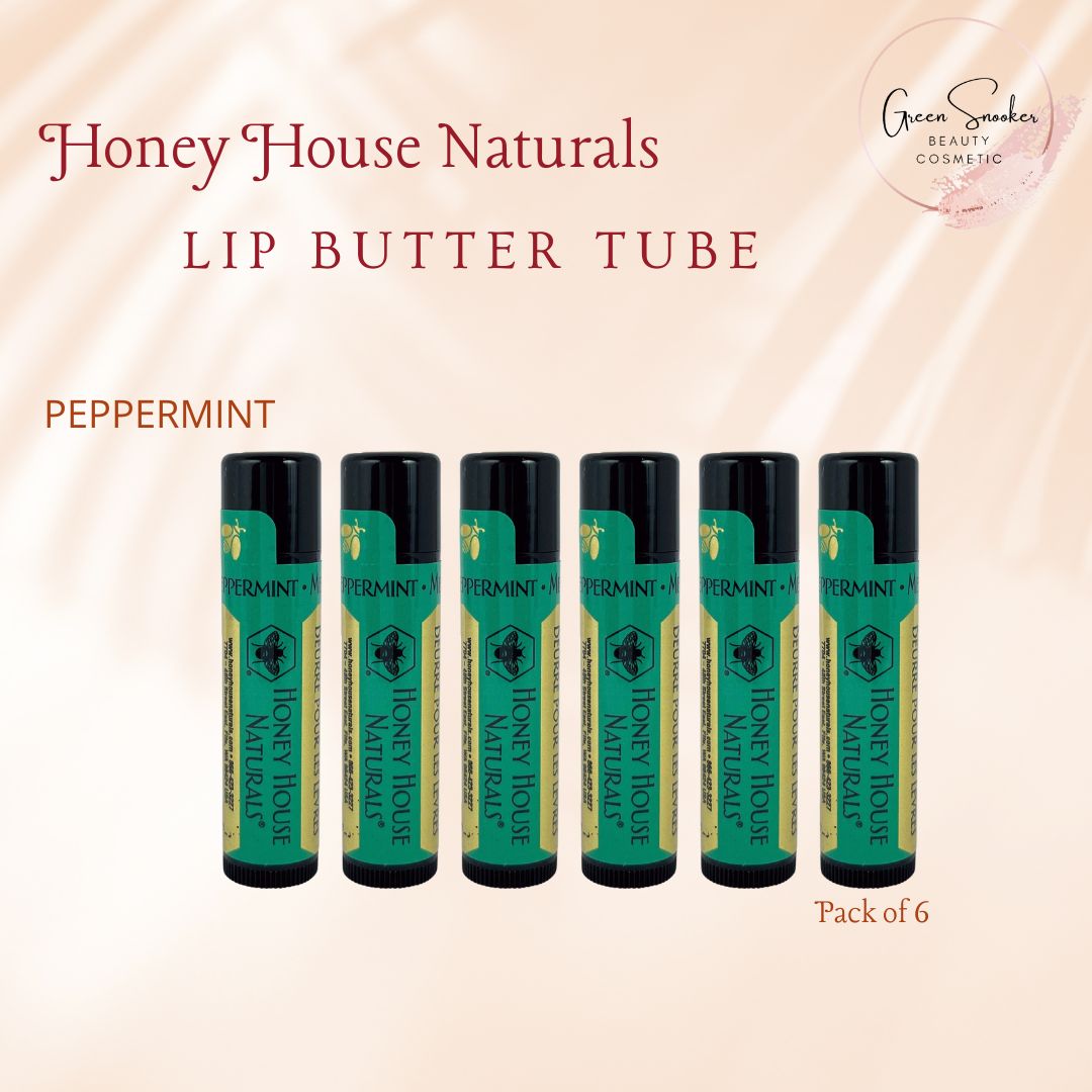 Honey House Naturals, Lip Butter Tube. Pack of 6