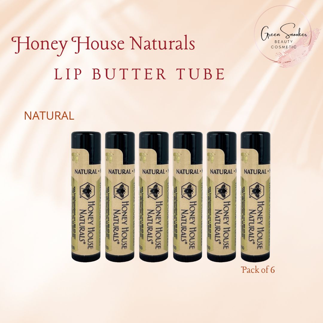 Honey House Naturals, Lip Butter Tube. Pack of 6