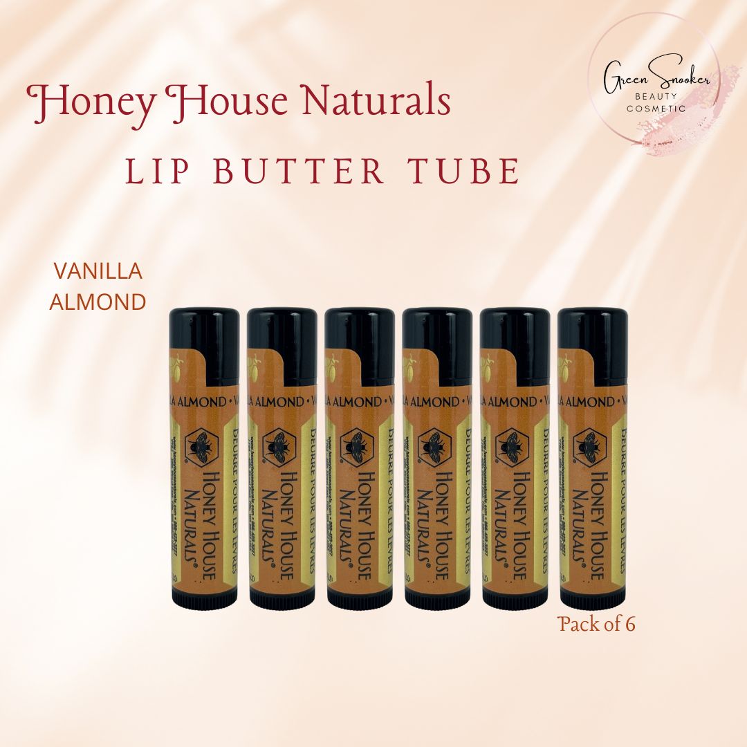 Honey House Naturals, Lip Butter Tube. Pack of 6
