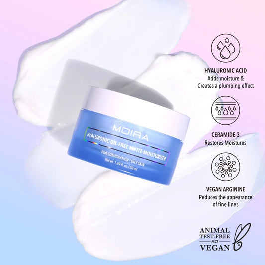 Moira, Hyaluronic Oil Free Matte Moisturizer, Made In Korea