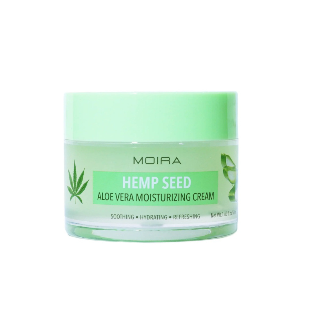 Moira, Hemp Seed Aloe Vera Moisturizing Cream, Made in Korea