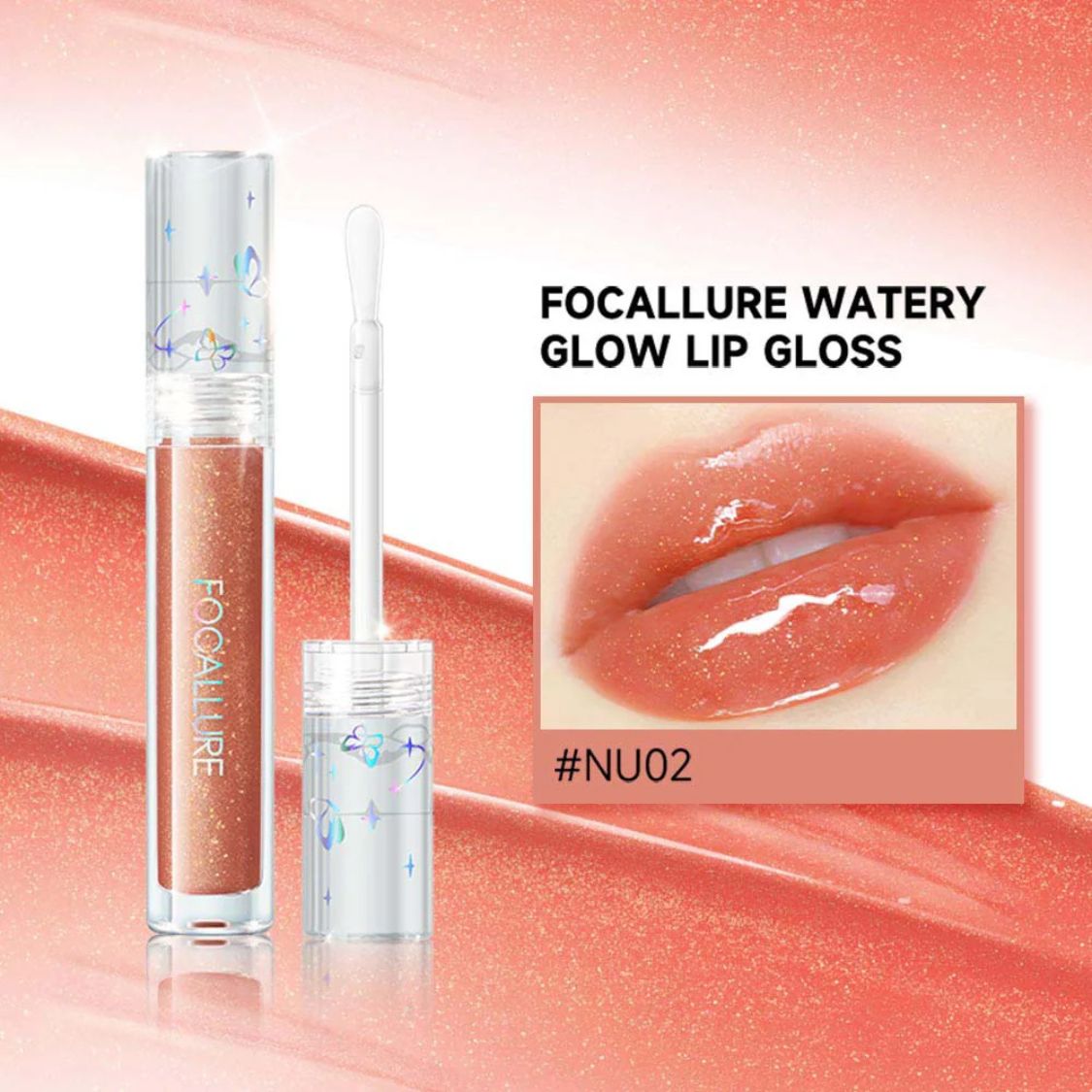 Focallure, Watery Glow Lip gloss,  3 Glossy Styles