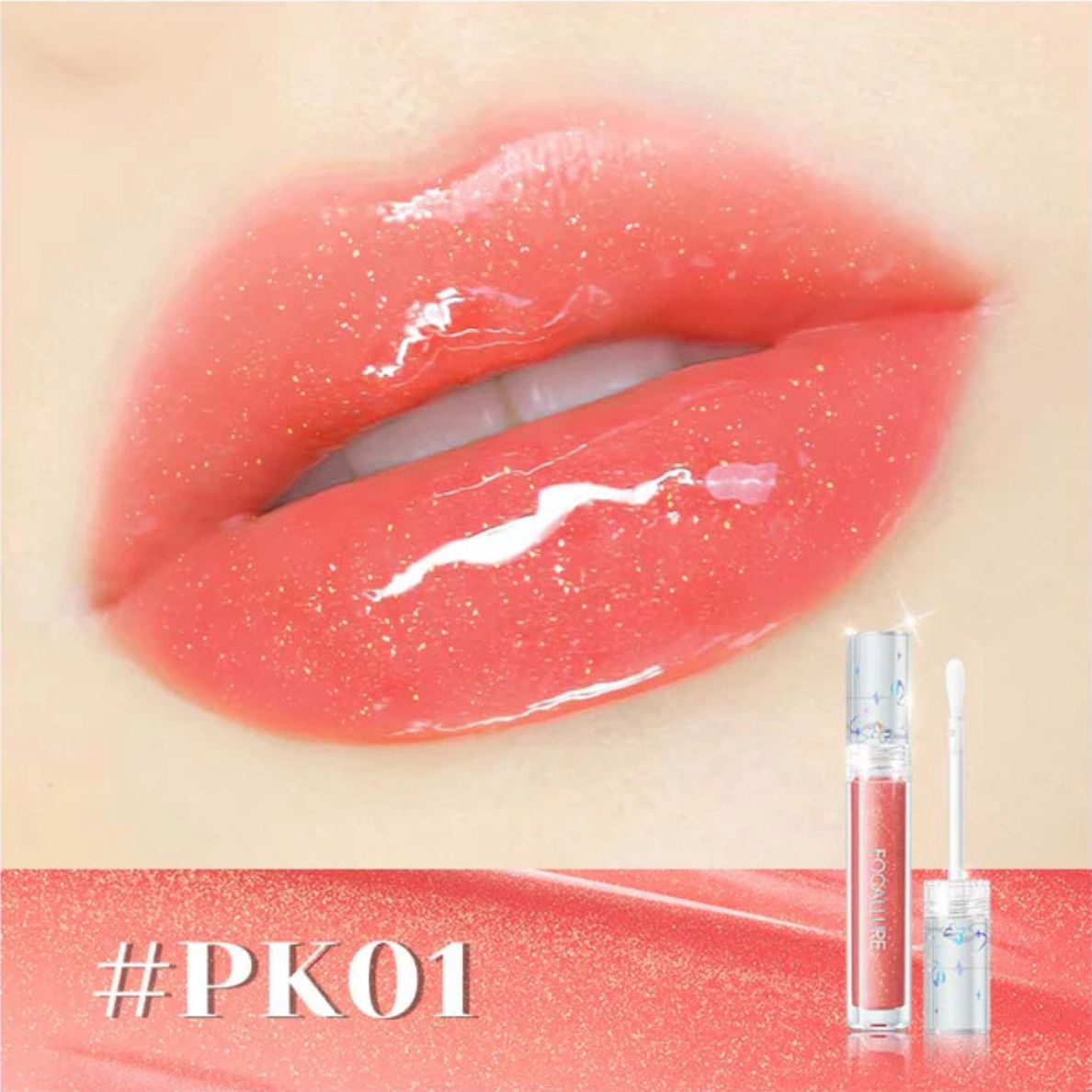 Focallure, Watery Glow Lip gloss,  3 Glossy Styles