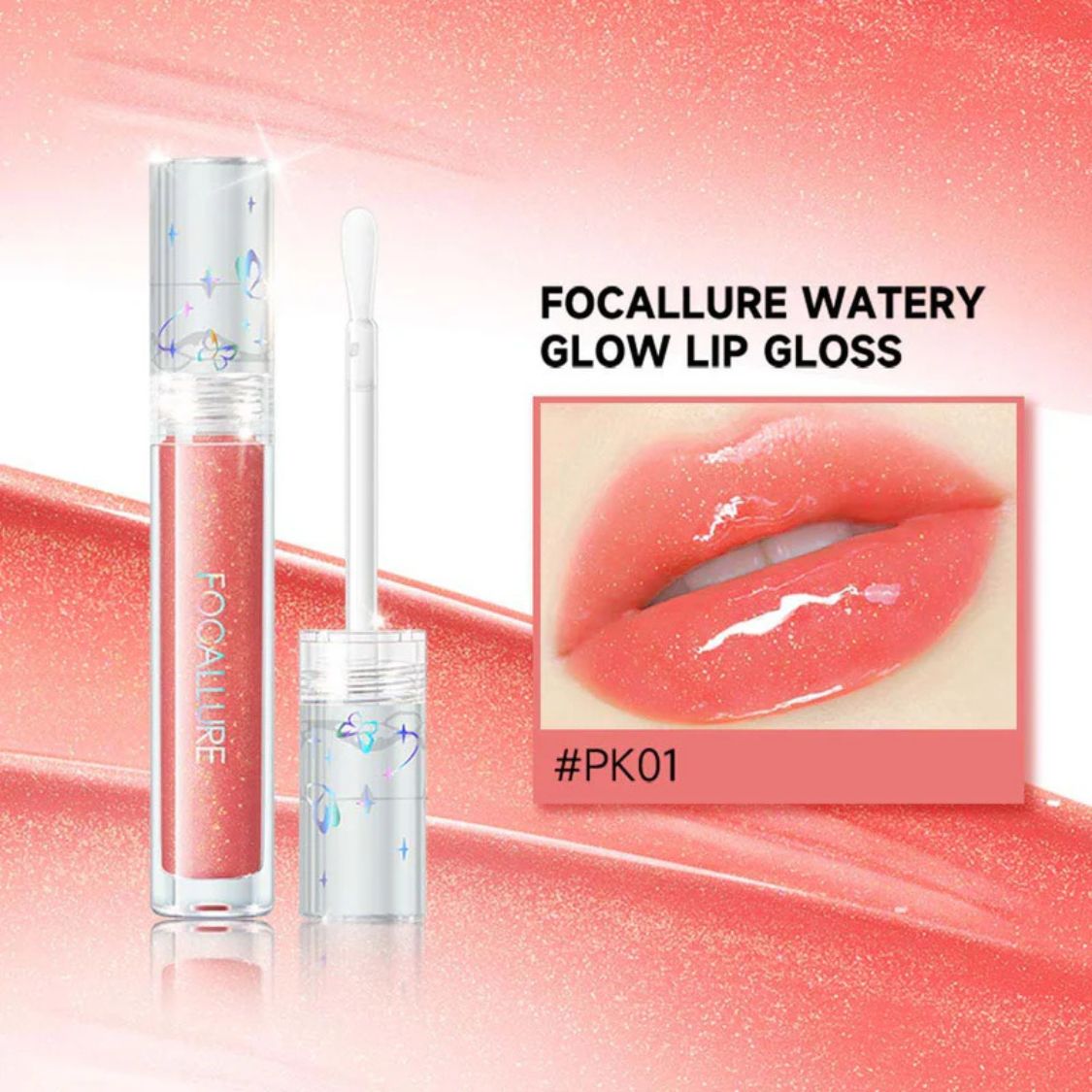 Focallure, Watery Glow Lip gloss,  3 Glossy Styles