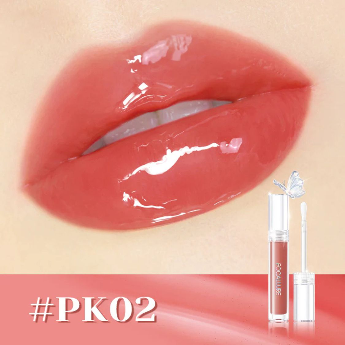 Focallure, Watery Glow Lip gloss,  3 Glossy Styles