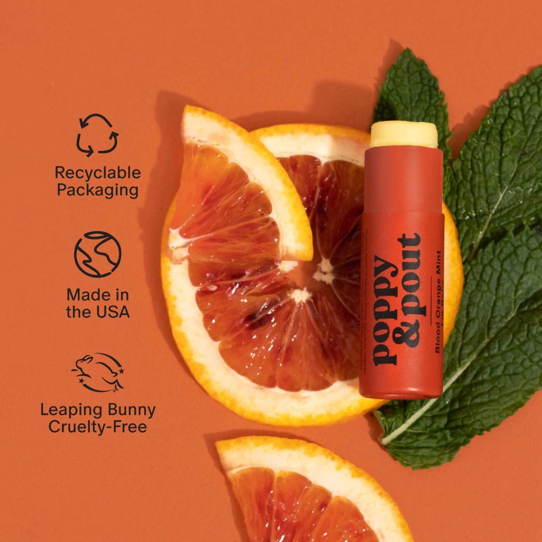 Poppy & Pout, Lip Care Duo, Blood Orange Mint