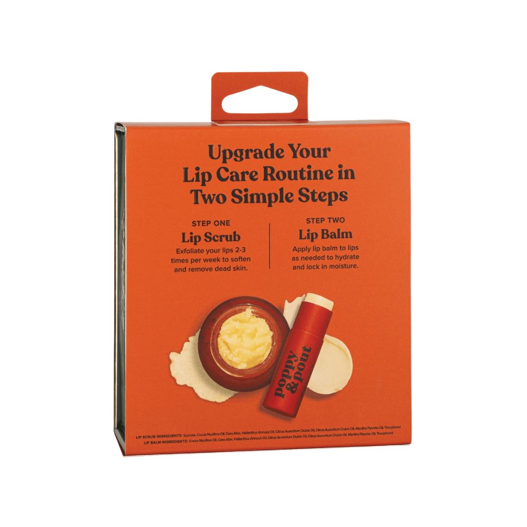 Poppy & Pout, Lip Care Duo, Blood Orange Mint