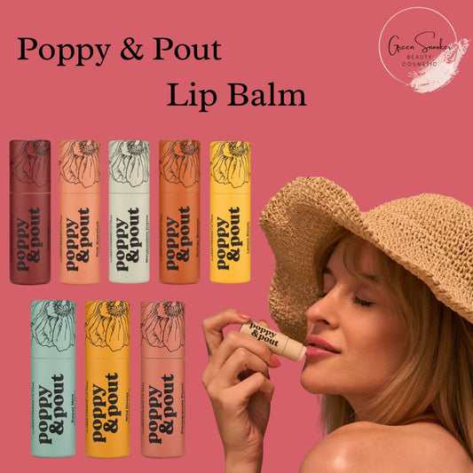 Poppy & Pout, Lip Balm,100% Natural, Pack of 2