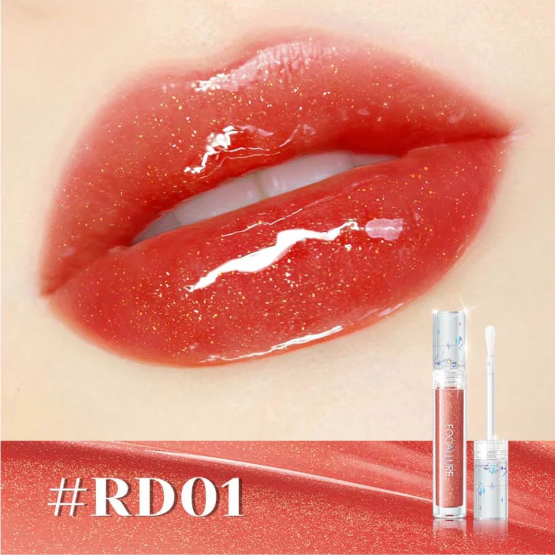 Focallure, Watery Glow Lip gloss,  3 Glossy Styles