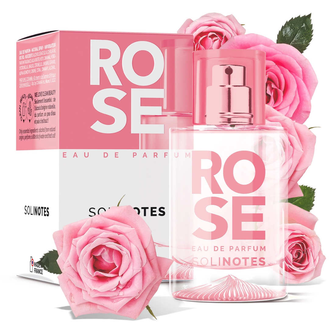 Solinotes, Rose Perfume 1.7 fl.oz, Clean Beauty, Vegan, Made in France