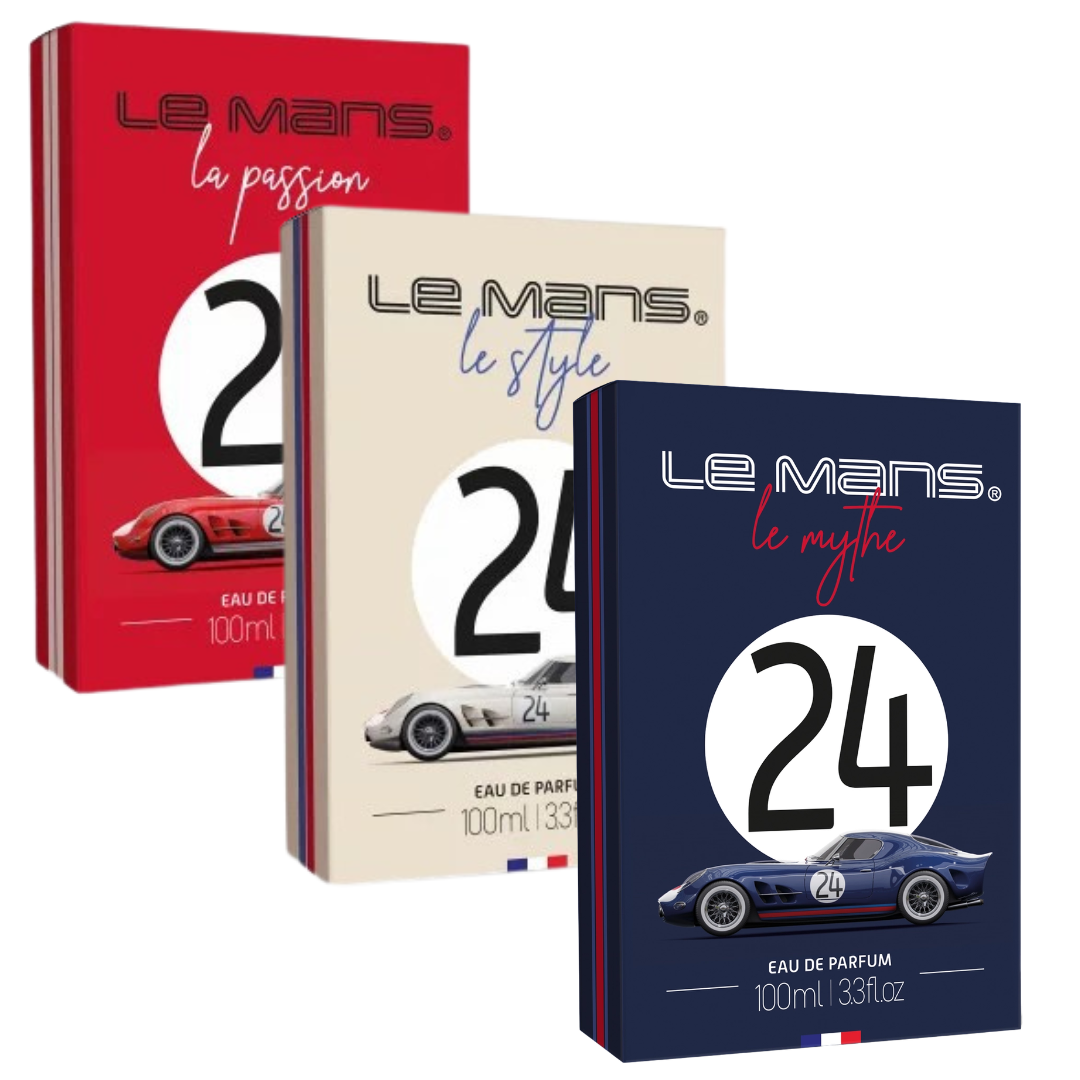 Le Mans, Perfume Bundle 24H, 3.3 Fl.oz, Made in France
