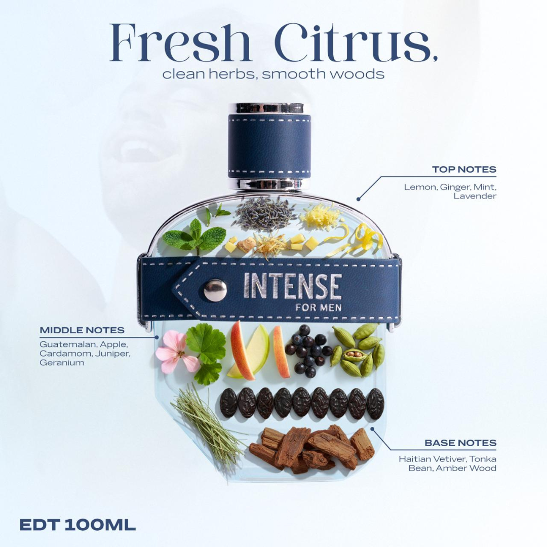 Sapil, Intense Men Edt 100ml Fresh Aromatic Luxury Scent