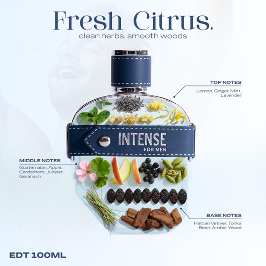 Sapil, Intense Men Edt 100ml Fresh Aromatic Luxury Scent