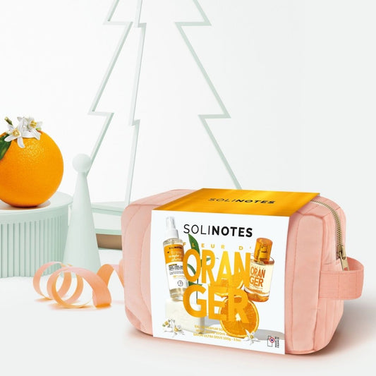 Solinotes, Orange Blossom 3 Piece Beauty Gift Pouch
