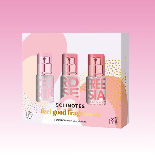 Solinotes, Minis Feel Good Discovery Set - Cherry, Rose, Freesia