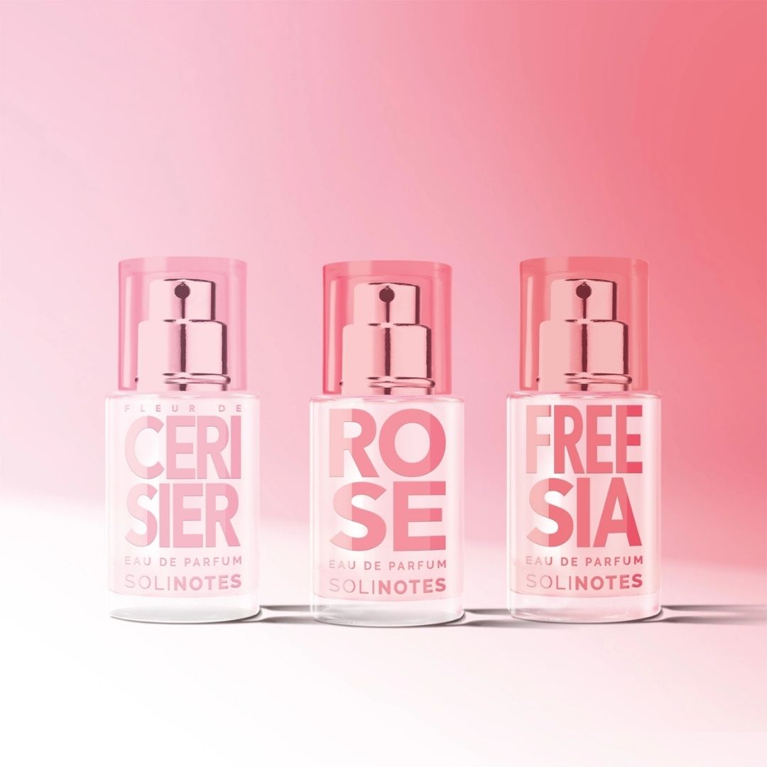 Solinotes, Minis Feel Good Discovery Set - Cherry, Rose, Freesia