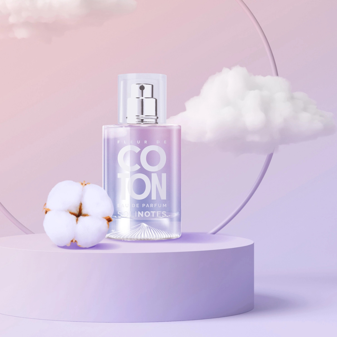 Solinotes, Cotton Perfume   1.7 fl.oz, Clean Beauty, Vegan, Made in France