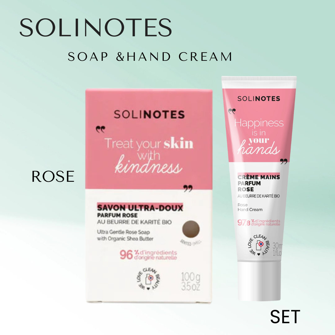 Solinotes,Soap Bar & Hand Cream Set.