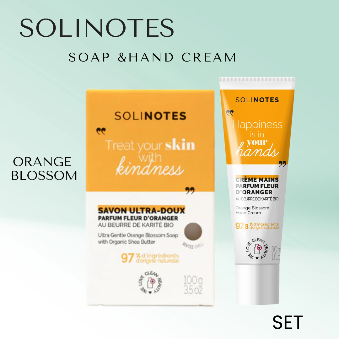 Solinotes,Soap Bar & Hand Cream Set.