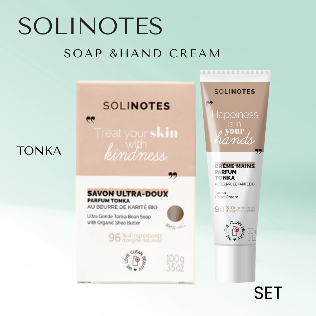 Solinotes,Soap Bar & Hand Cream Set.