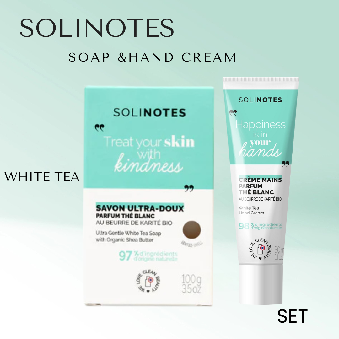 Solinotes,Soap Bar & Hand Cream Set.