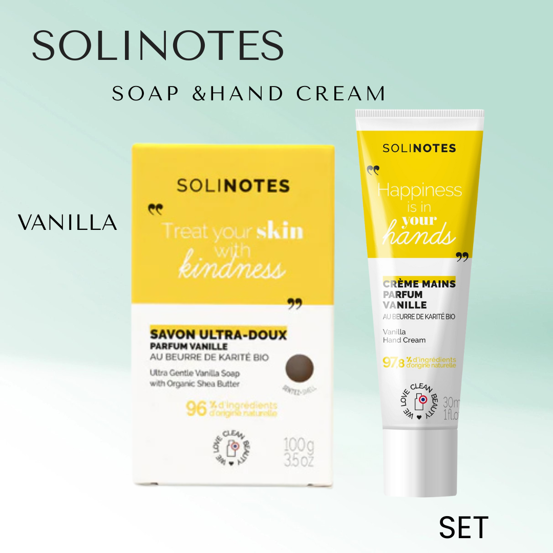 Solinotes,Soap Bar & Hand Cream Set.
