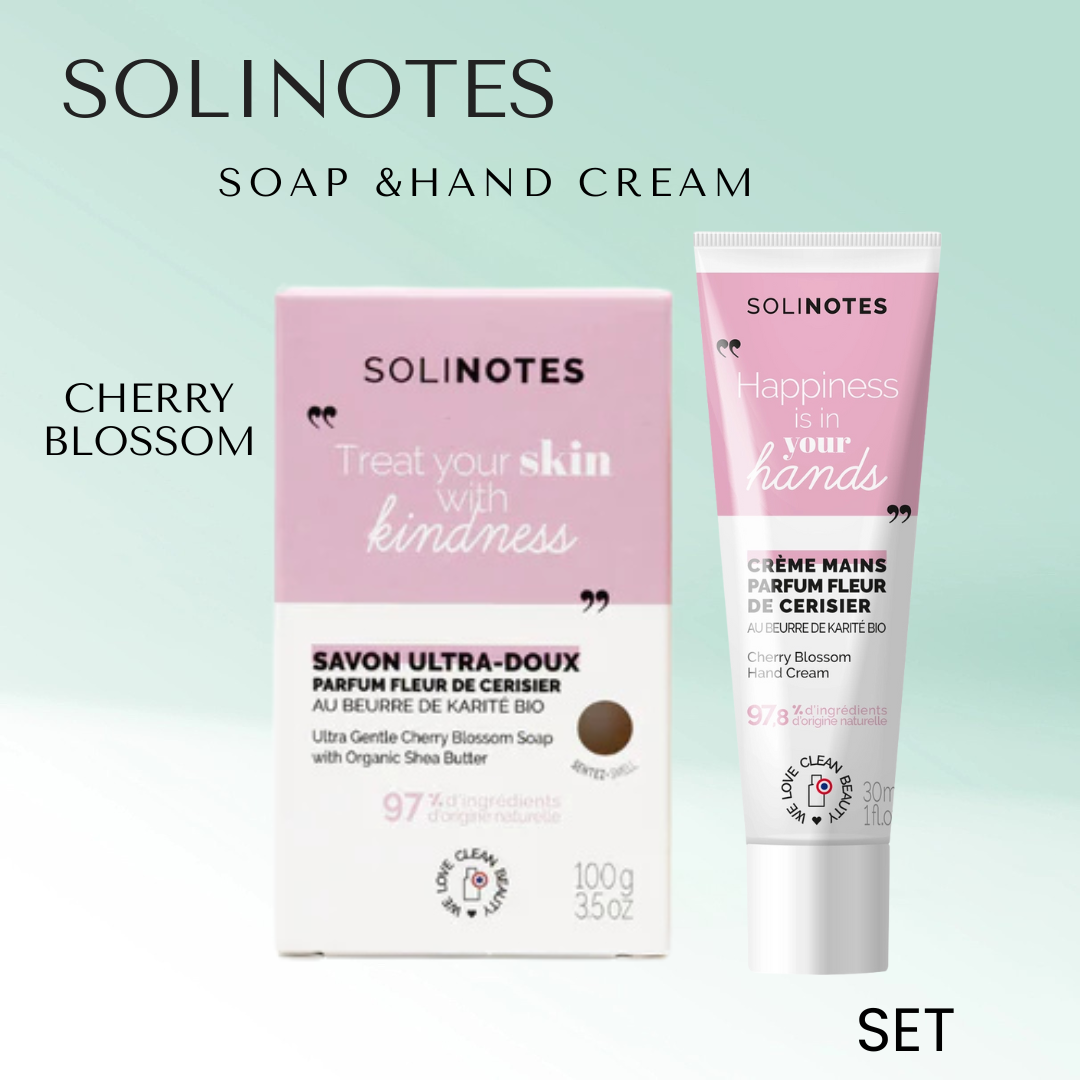 Solinotes,Soap Bar & Hand Cream Set.