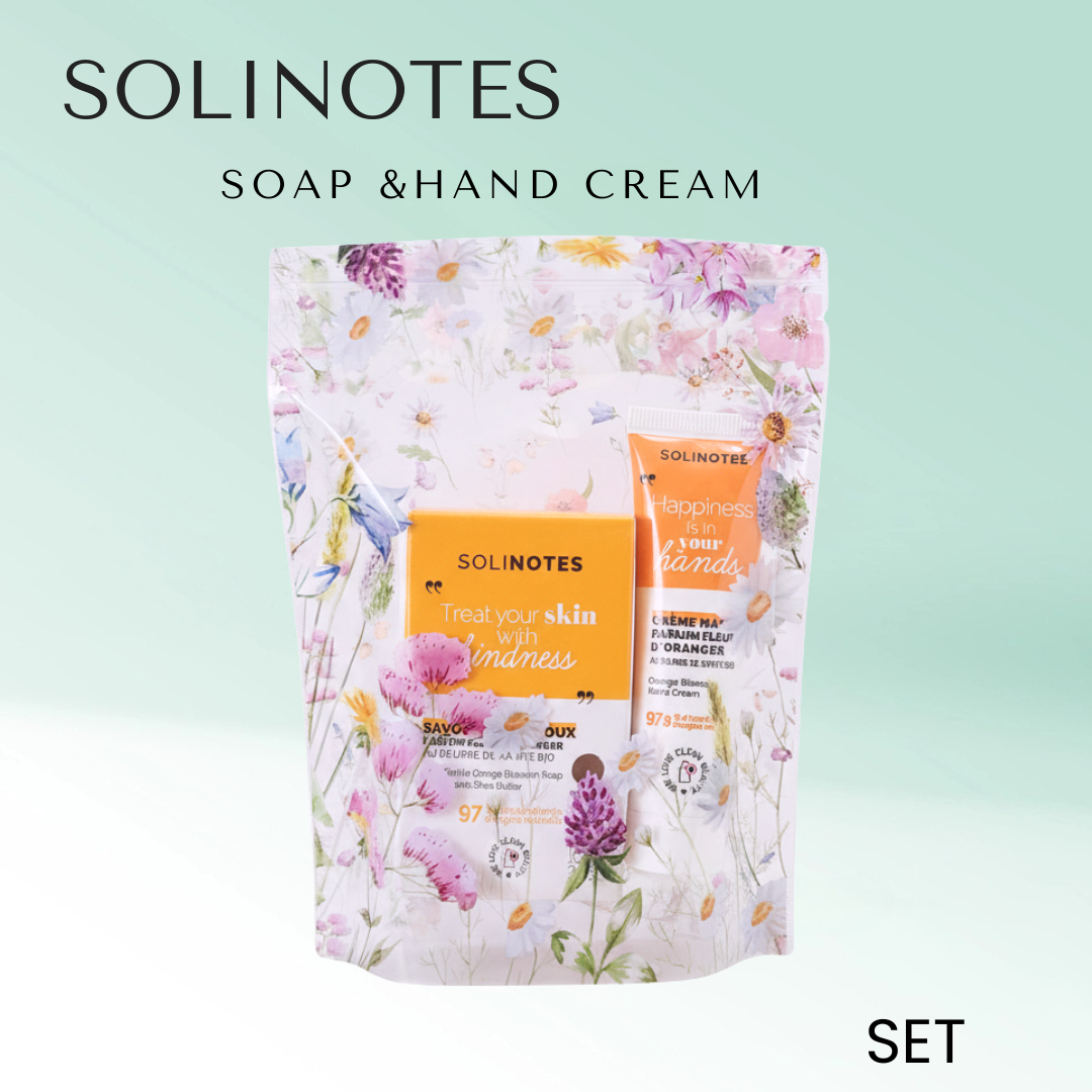 Solinotes,Soap Bar & Hand Cream Set.
