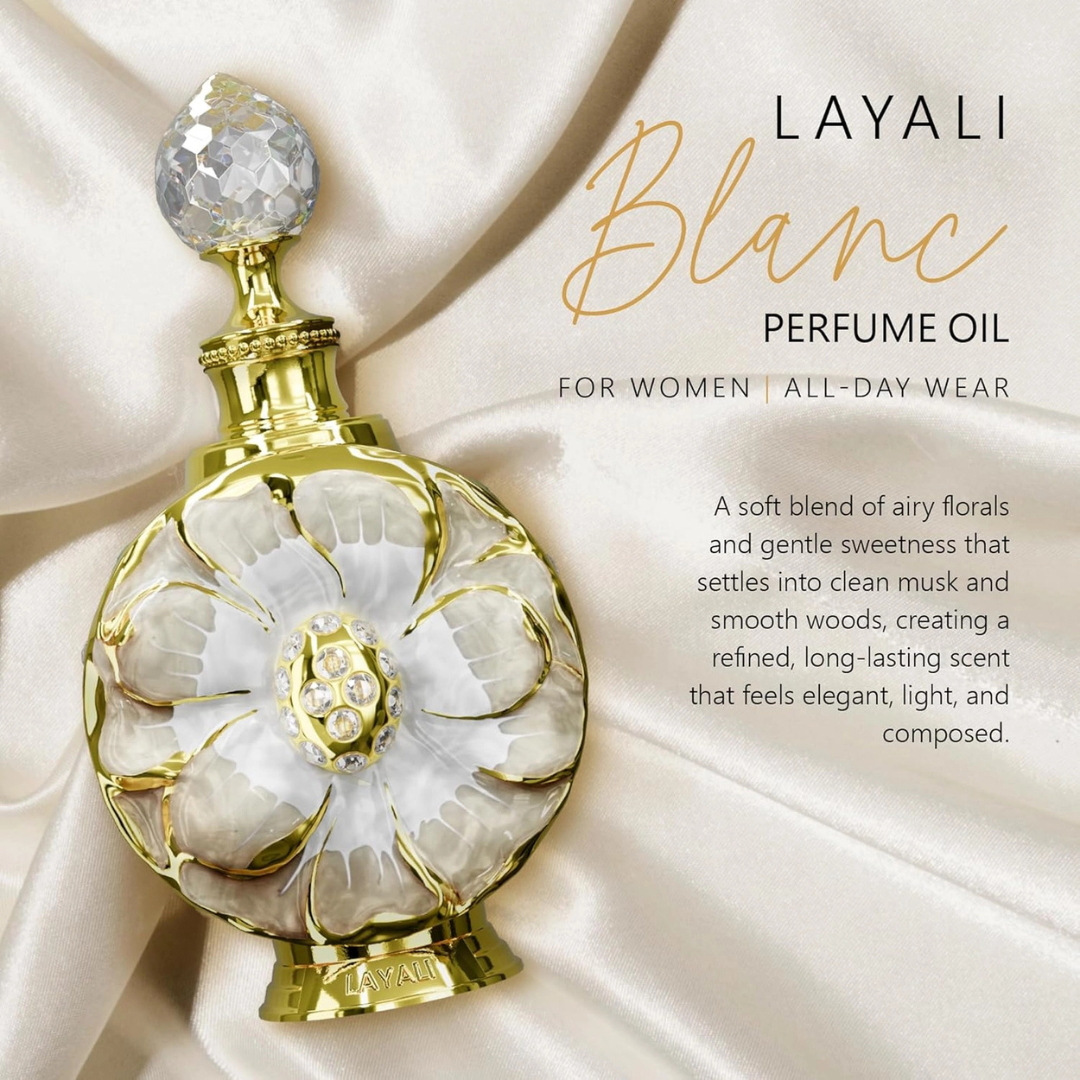 Swiss Arabian, Layali Blanc Perfume Oil For Women 15ml