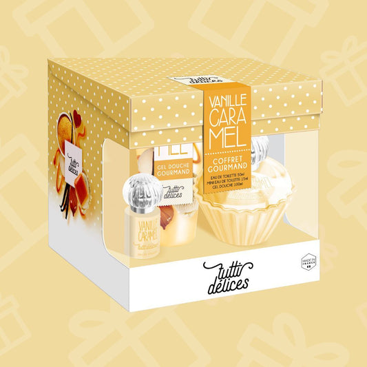 Tutti Délices, Vanilla Gift Set: Perfume + Mini Edt + Shower Gel, Made in France