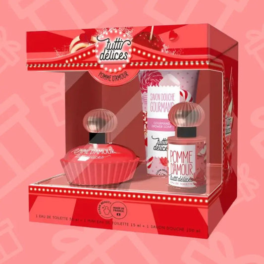 Tutti Délices, Candy Apple Set: Parfum + Mini Edt + Shower Gel,Made in France