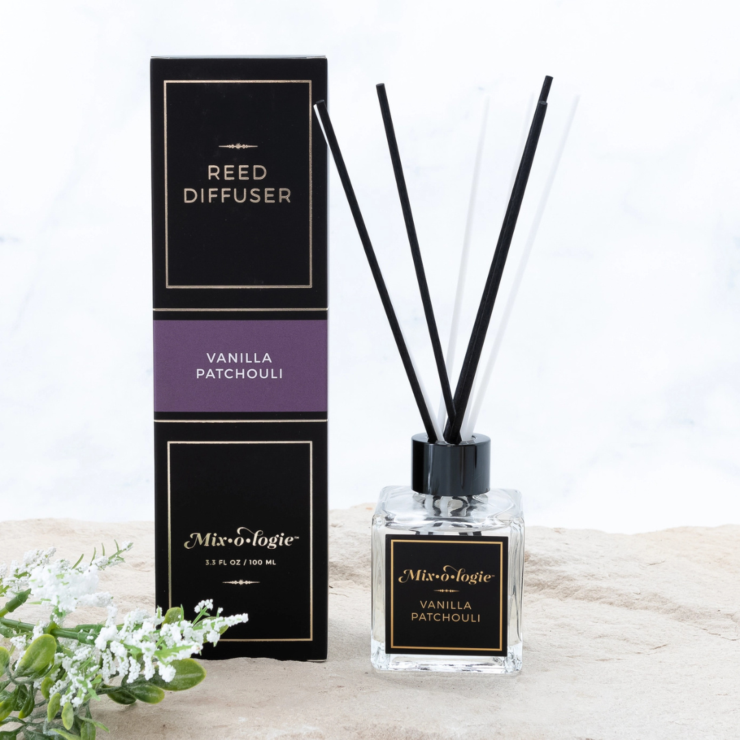 Mixologie, Vanilla Patchouli , Reed Diffuser, 3.3 fl.oz /100mL