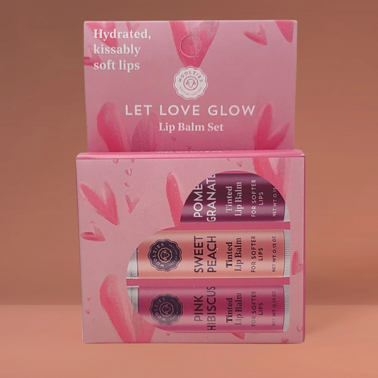 Woolzies, Lip Balm, Let Love Glow, Set of 3