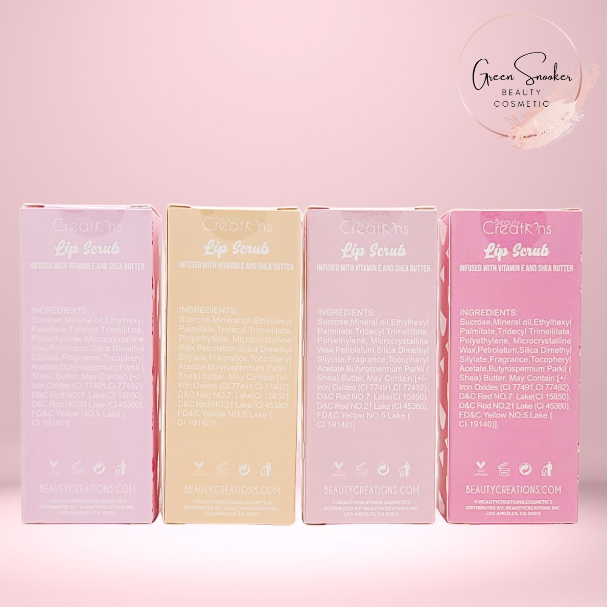 Beauty  Creations, Lip Scrub, 4 Colors