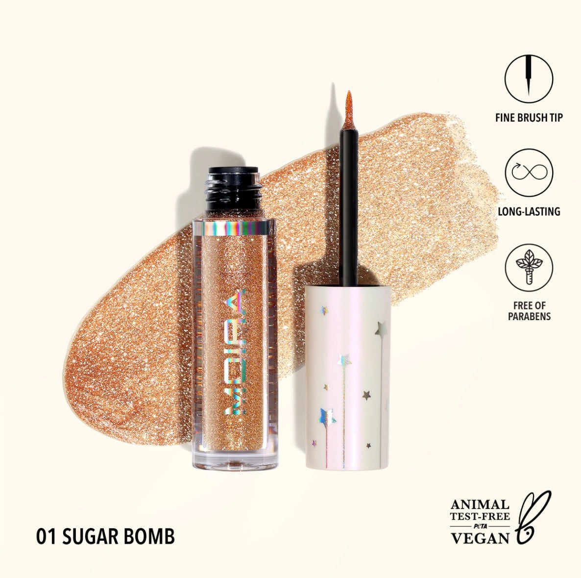 Moira, Glitter Glitter Liner, 14 Colors