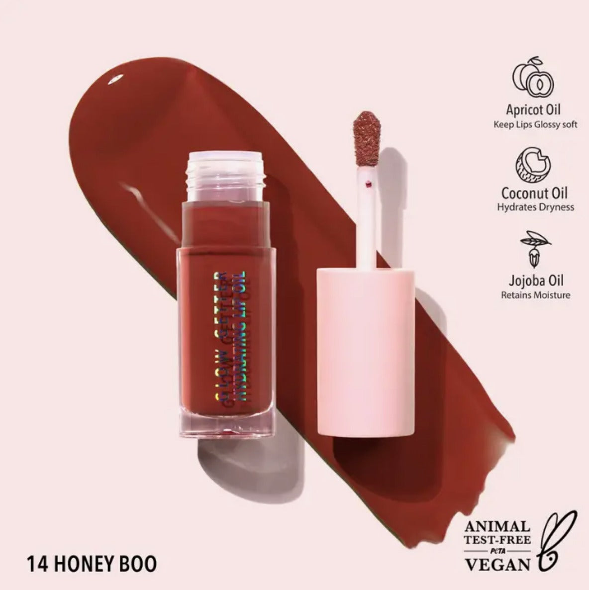 Moira, Glow Getter Hydrating Lip Oil, Vegan, 16 Colors