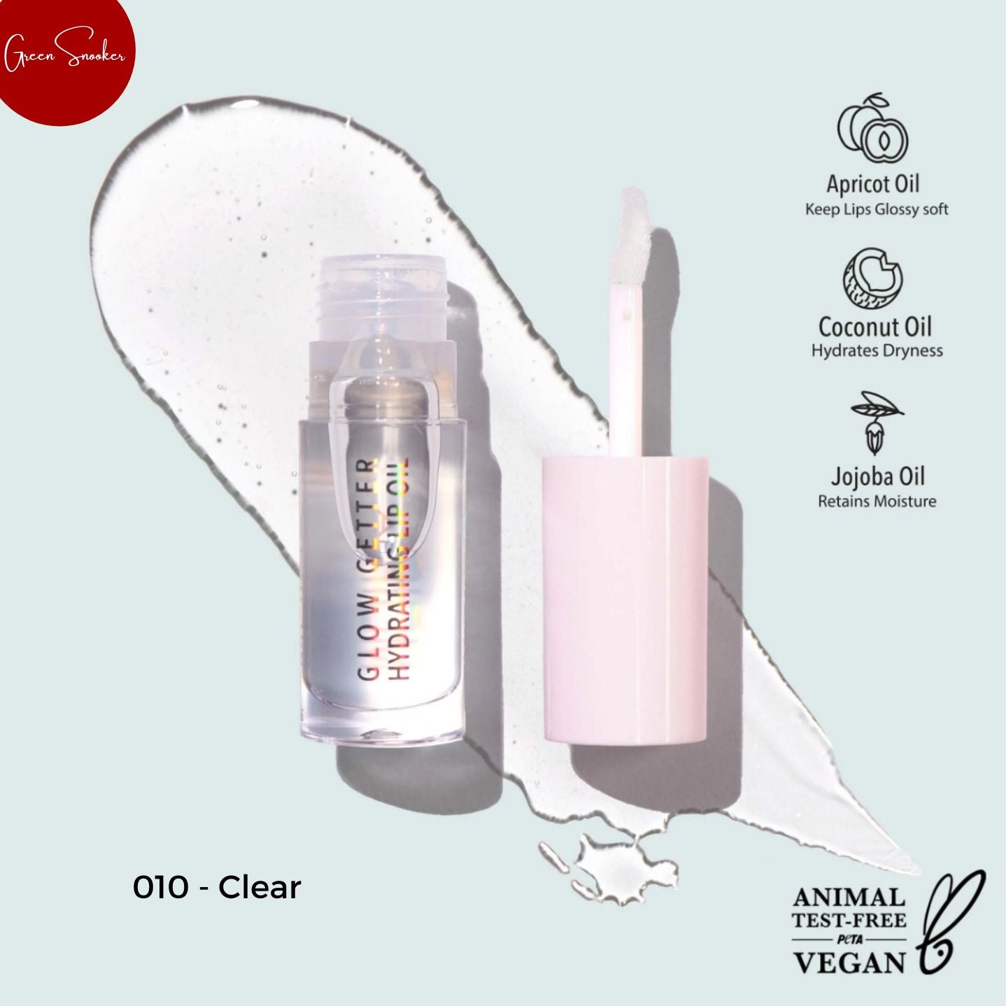 Moira, Glow Getter Hydrating Lip Oil, Vegan, 16 Colors