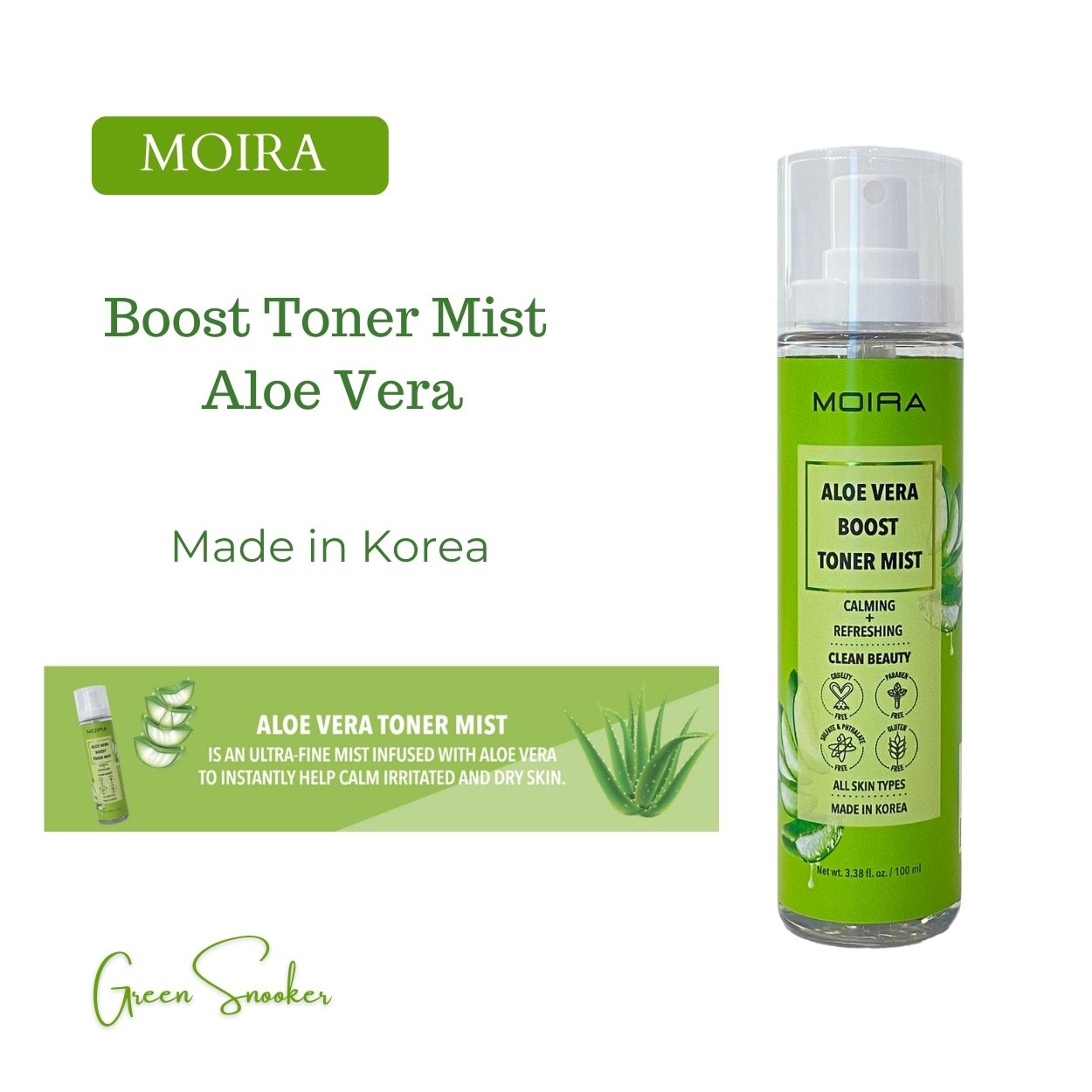 Moira, Boost Toner Mist, Korean Cosmetics