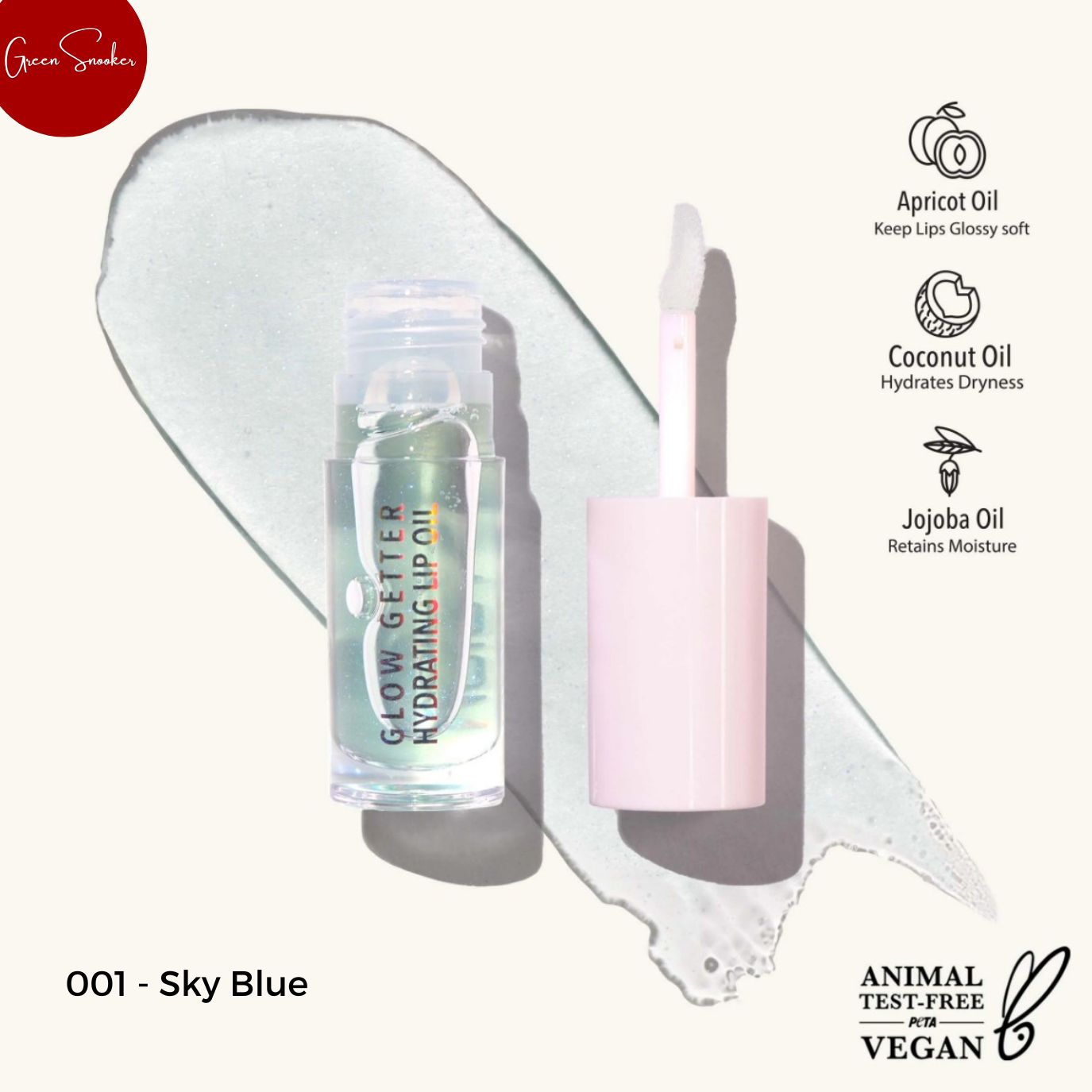 Moira, Glow Getter Hydrating Lip Oil, Vegan, 16 Colors