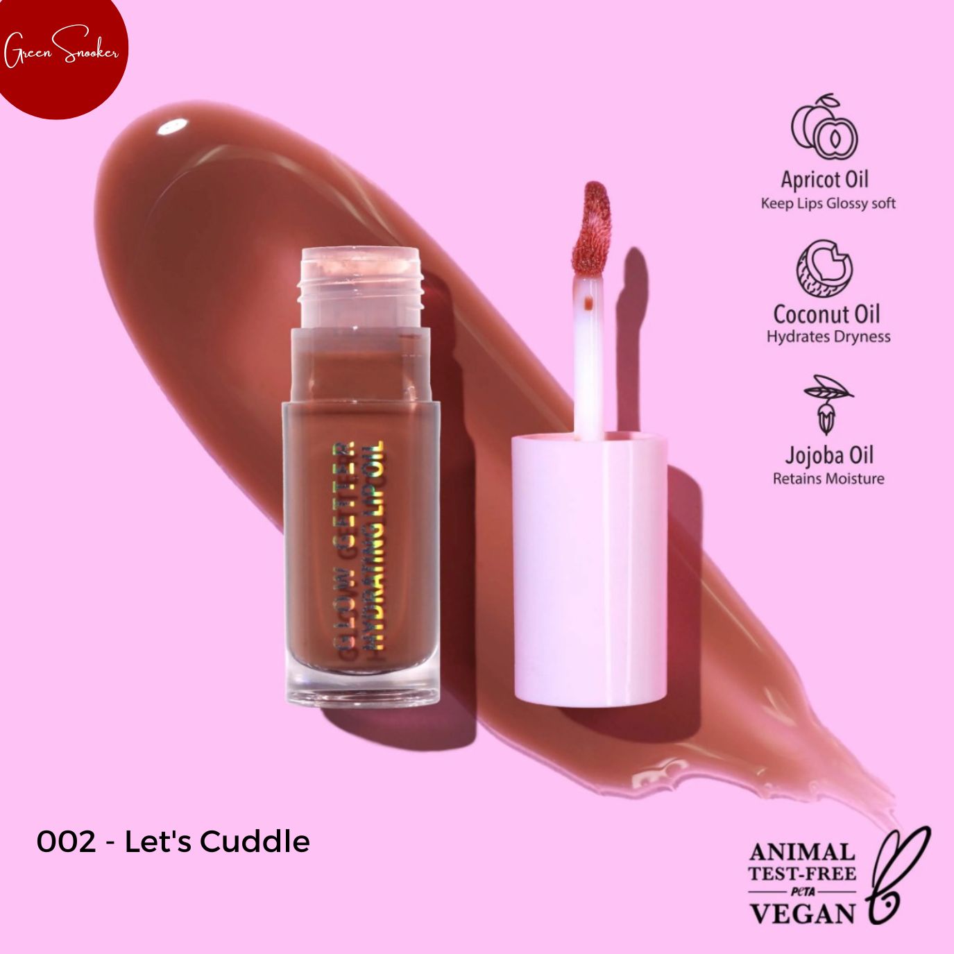 Moira, Glow Getter Hydrating Lip Oil, Vegan, 16 Colors