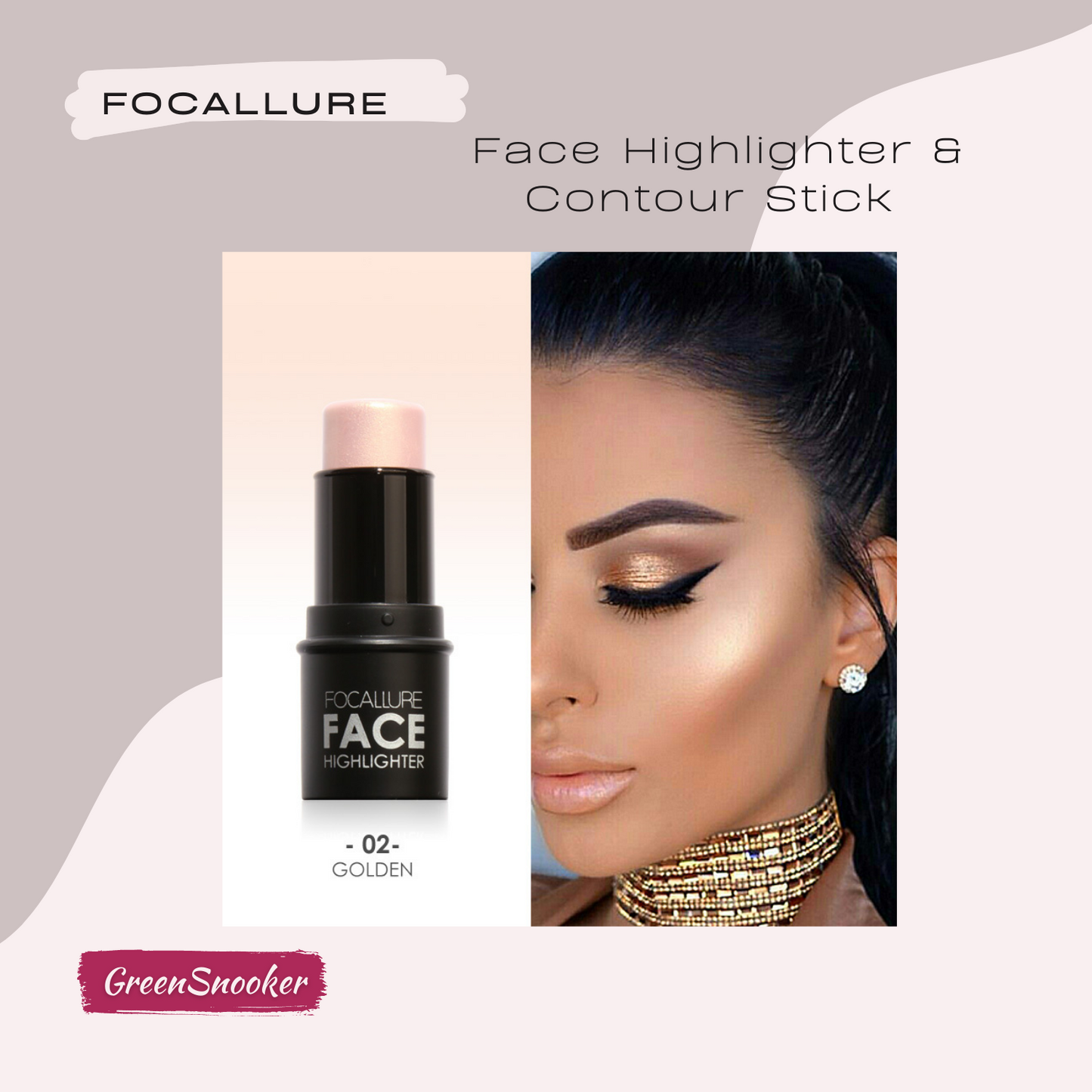 FOCALLURE, Face Highlighter & Contour Stick