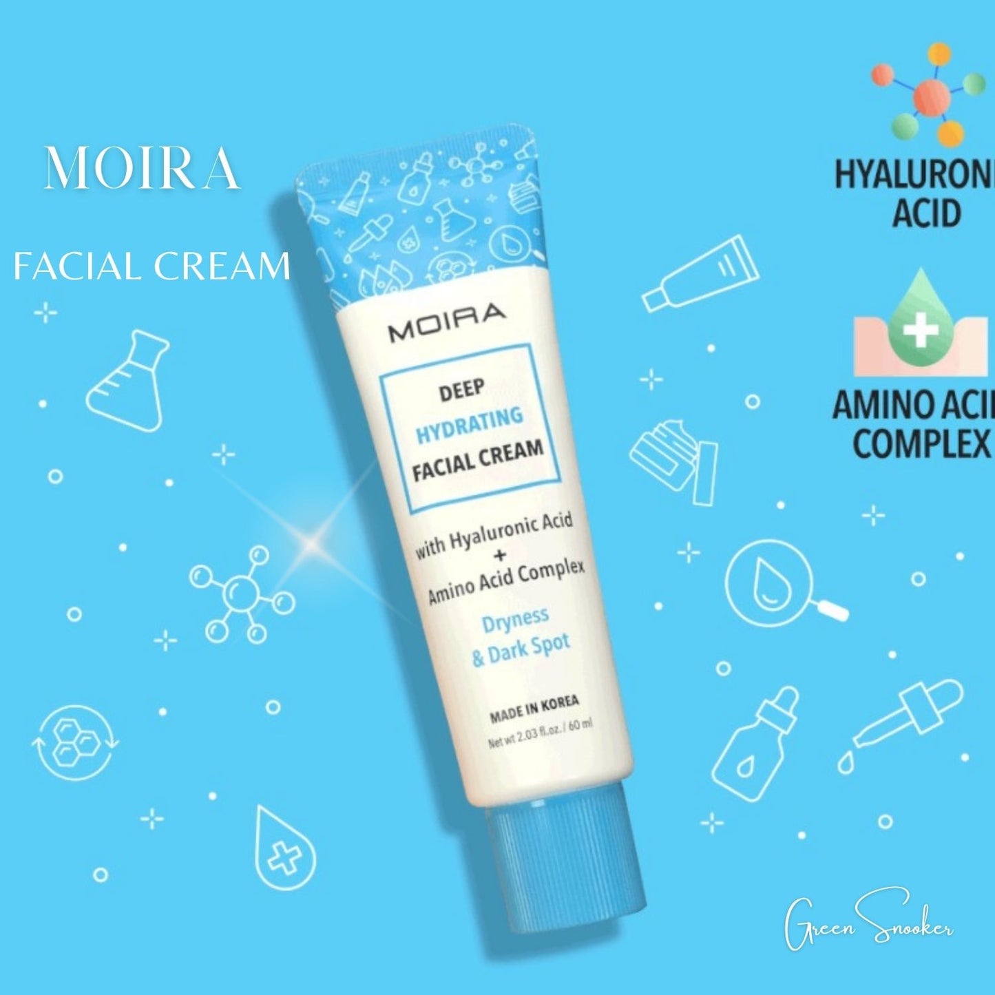 Moira, Facial Cream, Made In Korea
