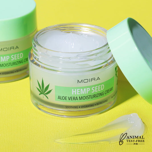 Moira, Hemp Seed Aloe Vera Moisturizing Cream, Made in Korea
