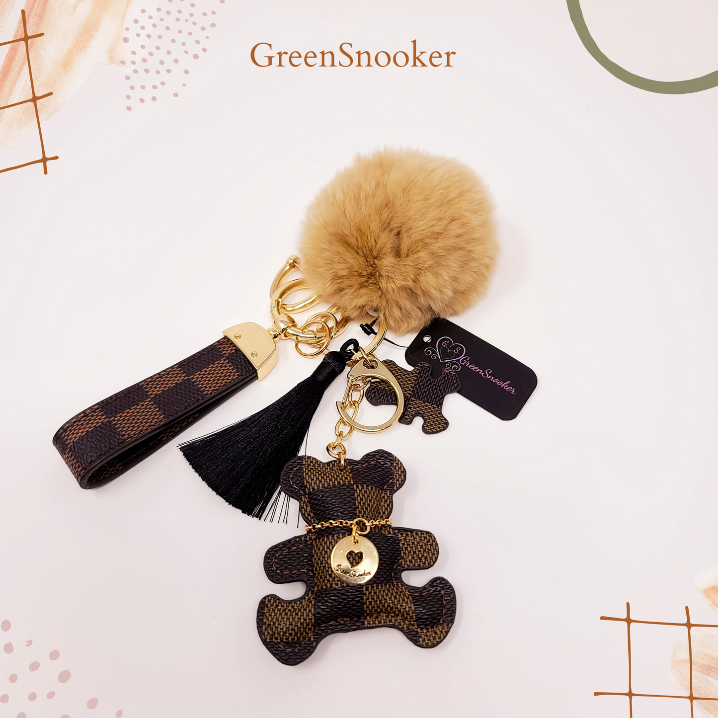 Keychain, Creative Bear & Tassel Keychain, Bag Pendant